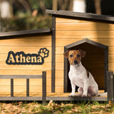 Pet Name Metal Sign, Dog Sign for Wall, Dog House Name, Pet Name Plaque, Dog Decor, Pet Signs, Dog Name Sign, Dog Kennel Name Plate