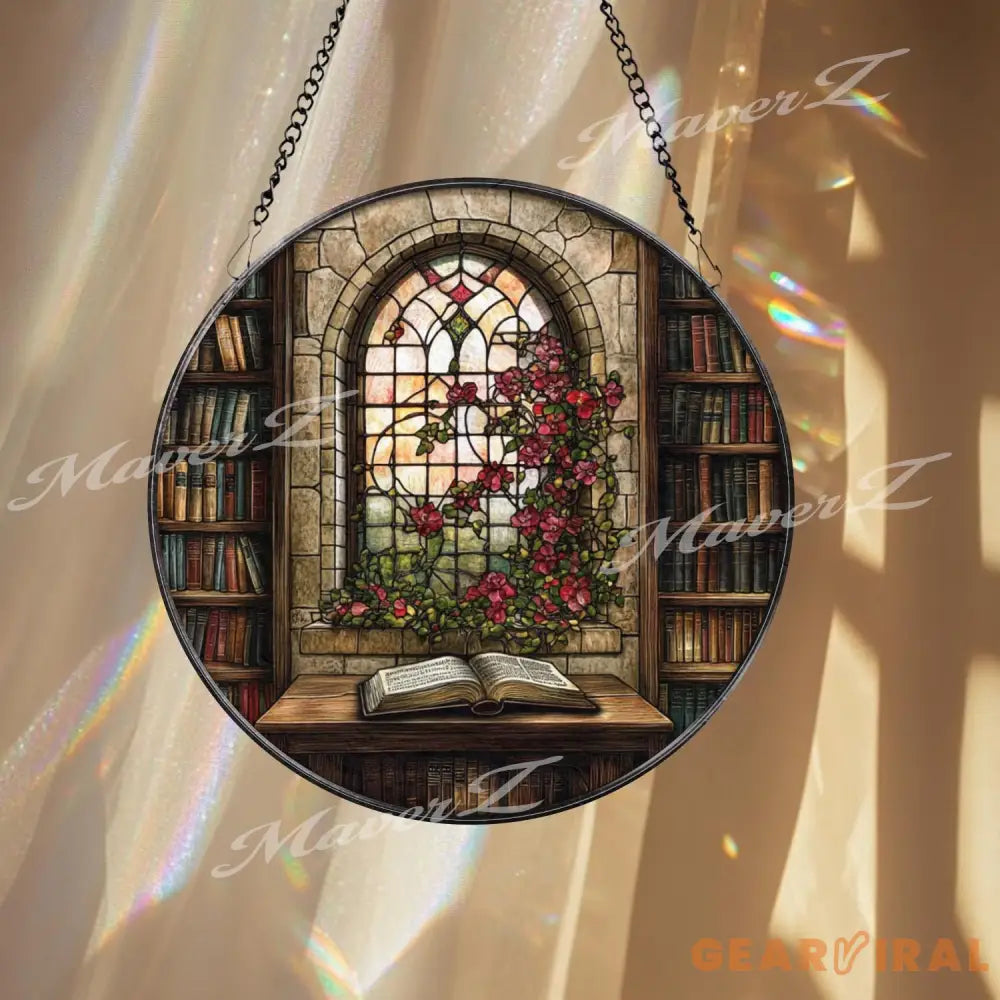 Pink Gladiolus Stained Glass Suncatcher Floral Window Panel Hanging Gift Elegant Botanical Flower Decor Handmade Glass