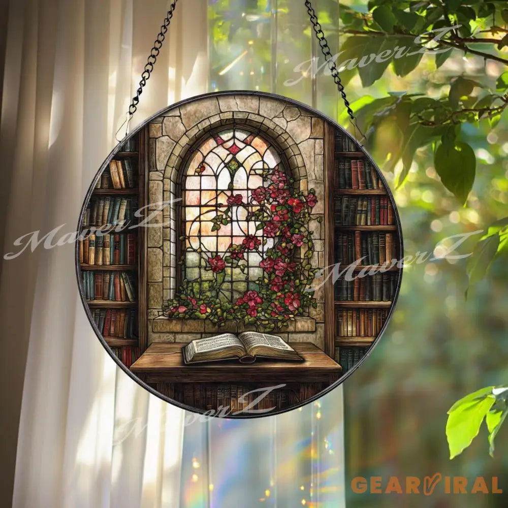 Pink Gladiolus Stained Glass Suncatcher Floral Window Panel Hanging Gift Elegant Botanical Flower Decor Handmade Glass