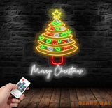 Pizza Christmas Tree Neon Sign Italian Pizza Restaurant Christmas Wall Art Xmas Decor Merry Christmas Sign Pizza