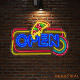 Pizza Neon Sign Open Pizza Led Sign Restaurant Sign Kitchen Neon Sign Neon Sign Bedroom Led Neon Sign Neon Light Sign