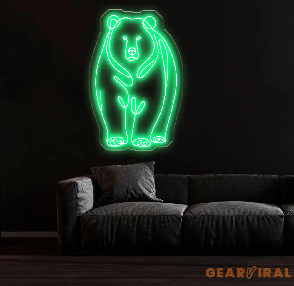 Polar Bear LED Neon Sign - Custom Wall Decor Game Room Sign Bar LED Light Best Gifts for Him Unique Polar Bear Neon Art