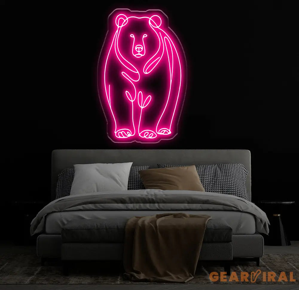 Polar Bear LED Neon Sign - Custom Wall Decor Game Room Sign Bar LED Light Best Gifts for Him Unique Polar Bear Neon Art