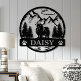 Pomerian Metal Sign Custom Dog Name Sign Dog Memorial Gift Pomerian Wall Decor Dog Lovers Wall Art Pet Lover Gift Dog