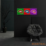 ’Pop Art Lips’ Neon x Acrylic Artwork