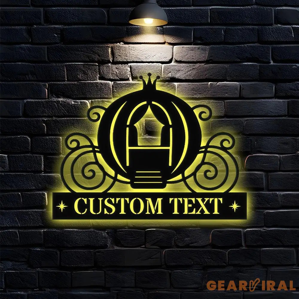 Princess Room Metal Sign Personalized Room Name Led Sign Outdoor Door Decor Address Wall Art Perfect Gift for