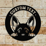 Puppy Metal Sign, Custom Dog Sign, Personalized Family Led Sign, Outdoor Door Decor, Personalized Dog Wall Art, Gift for Housewarming