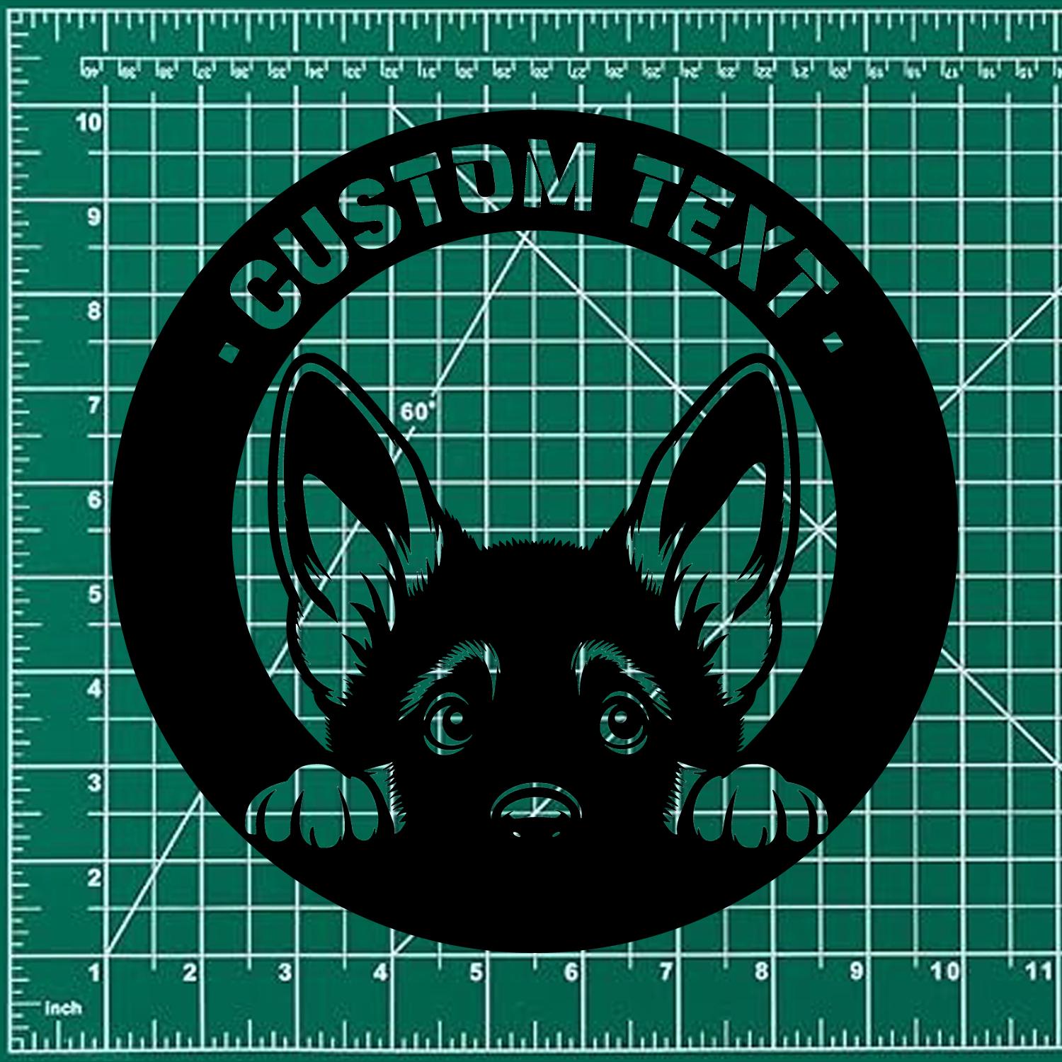 Puppy Metal Sign, Custom Dog Sign, Personalized Family Led Sign, Outdoor Door Decor, Personalized Dog Wall Art, Gift for Housewarming