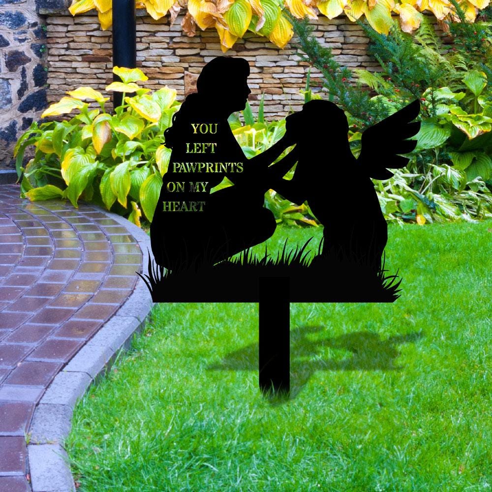 Quote Dog Memorial Stake, Dog Grave Marker, Every Dog Breed Metal Stake, Personalized Dog Garden Sign, Pet Loss Gift, Garden Decor