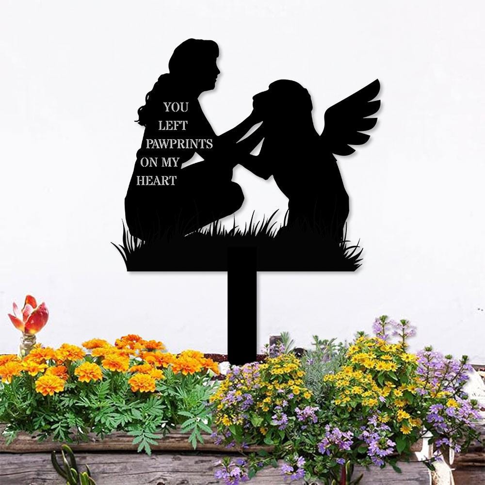 Quote Dog Memorial Stake, Dog Grave Marker, Every Dog Breed Metal Stake, Personalized Dog Garden Sign, Pet Loss Gift, Garden Decor