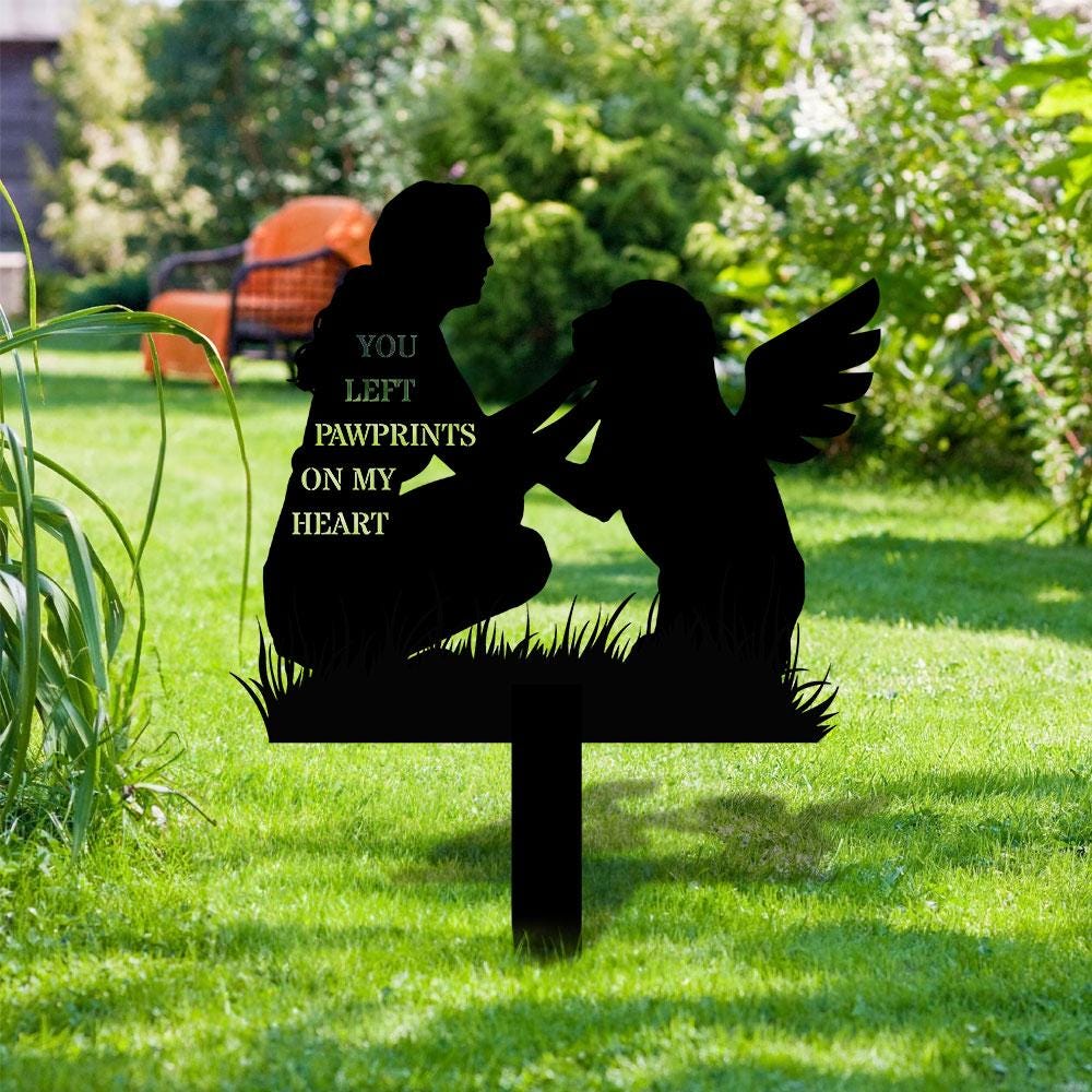 Quote Dog Memorial Stake, Dog Grave Marker, Every Dog Breed Metal Stake, Personalized Dog Garden Sign, Pet Loss Gift, Garden Decor