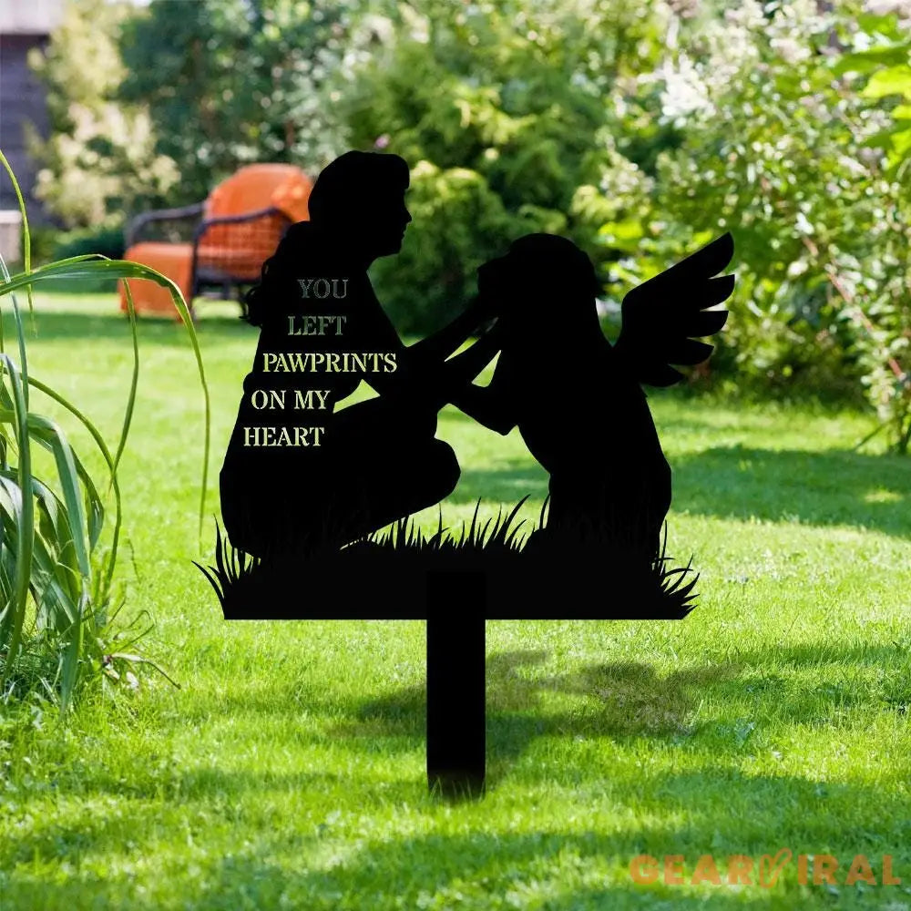 Quote Dog Memorial Stake Dog Grave Marker Every Dog Breed Metal Stake Personalized Dog Garden Sign Pet Loss Gift Garden