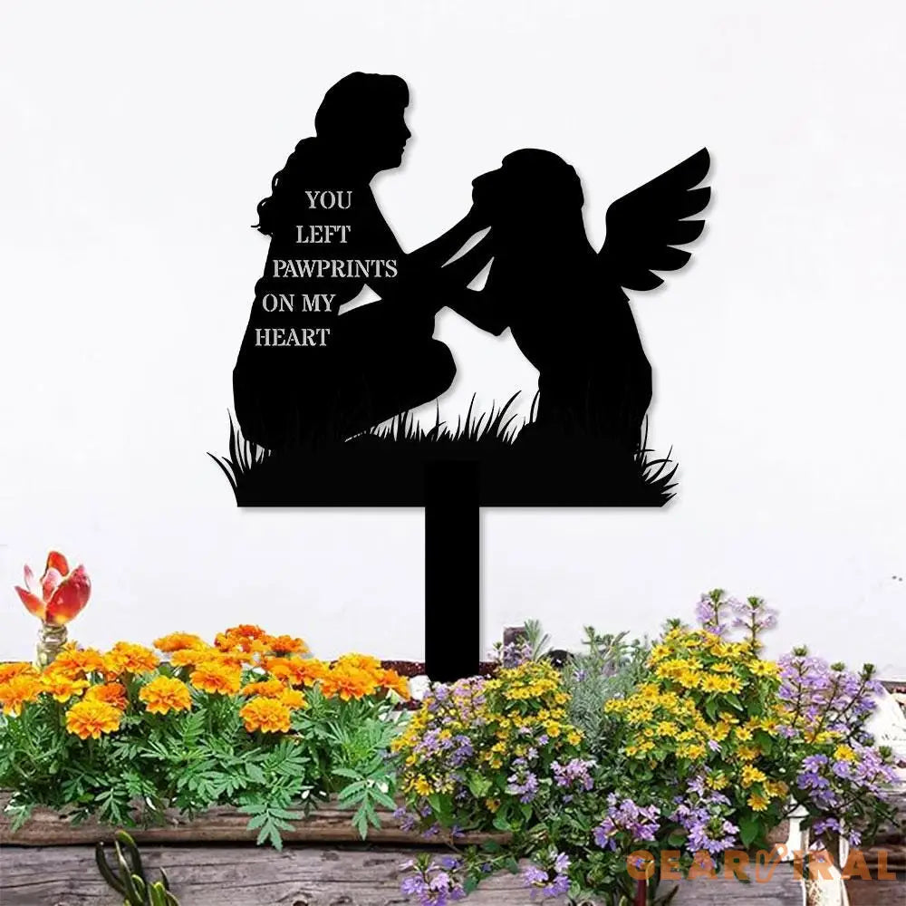 Quote Dog Memorial Stake Dog Grave Marker Every Dog Breed Metal Stake Personalized Dog Garden Sign Pet Loss Gift Garden
