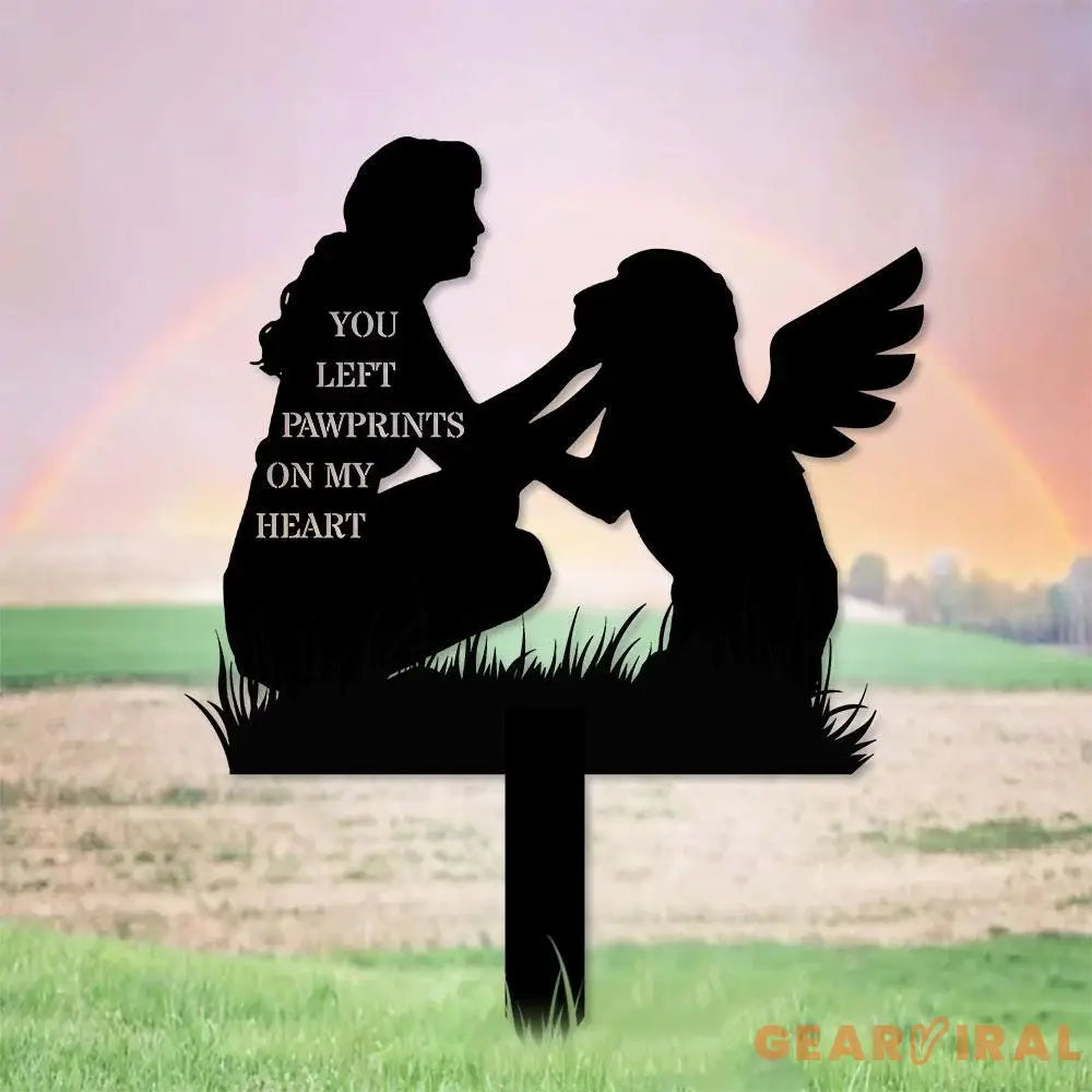 Quote Dog Memorial Stake Dog Grave Marker Every Dog Breed Metal Stake Personalized Dog Garden Sign Pet Loss Gift Garden