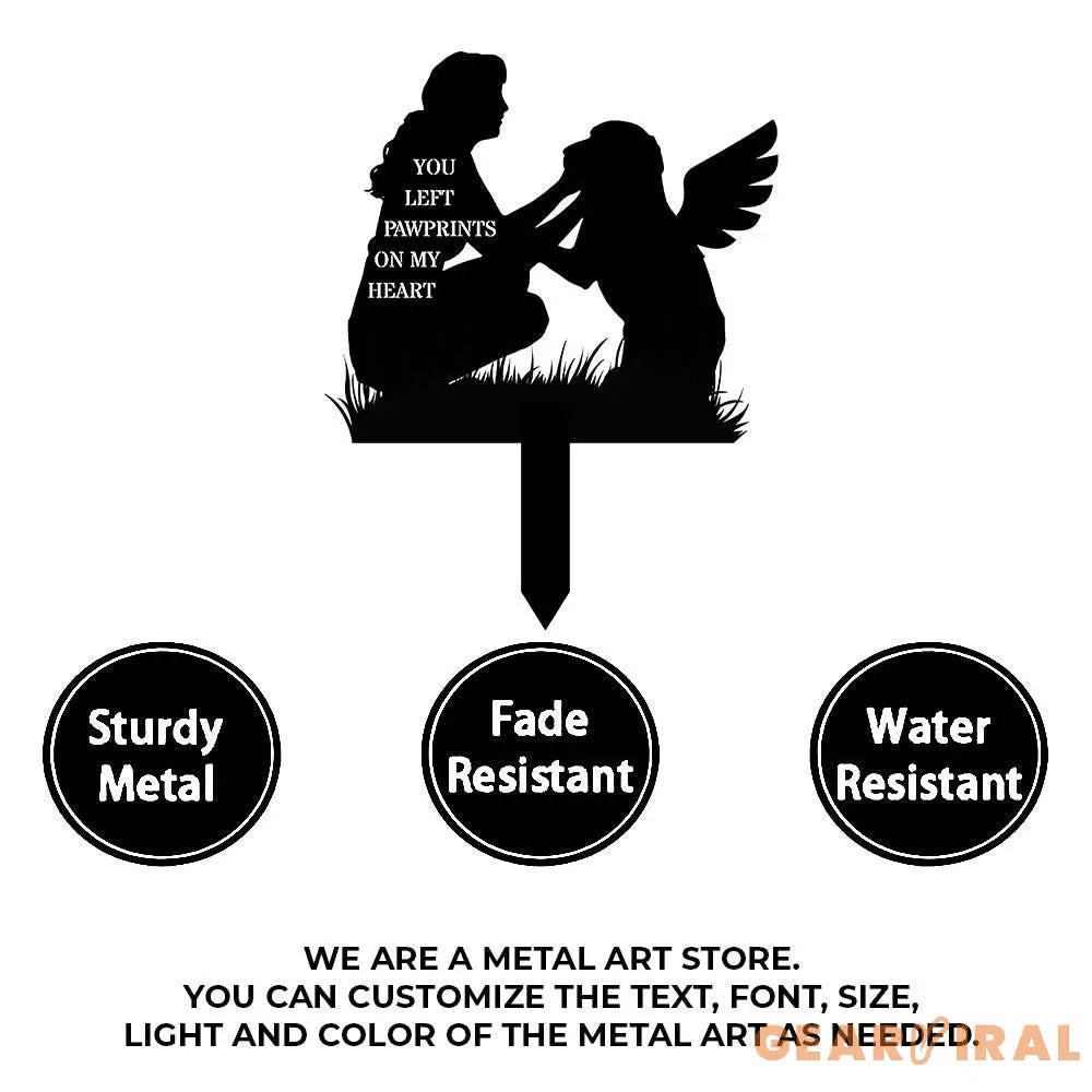 Quote Dog Memorial Stake Dog Grave Marker Every Dog Breed Metal Stake Personalized Dog Garden Sign Pet Loss Gift Garden