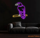 Raven Neon Sign Raven Bird Led Sign Raven Neon Light Raven Animal Led Light Animal Room Wall Art Decor Bird Moon House