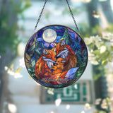 Red Cardinal Stained Glass Suncatcher Cardinal Window Hanging Red Bird Decor Cardinal Memorial Gift Bird Lover Gift