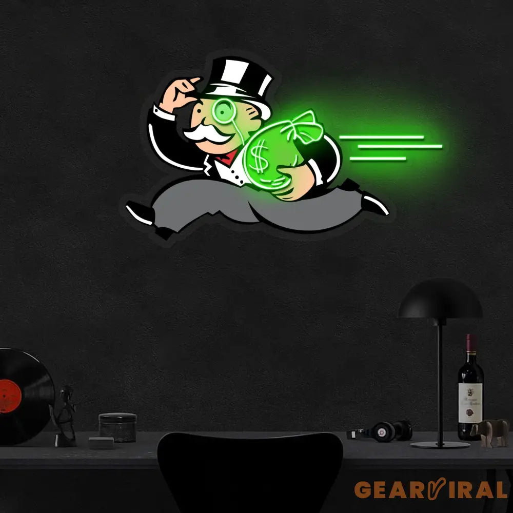 ’Robber Baron’ Neon x Acrylic Artwork