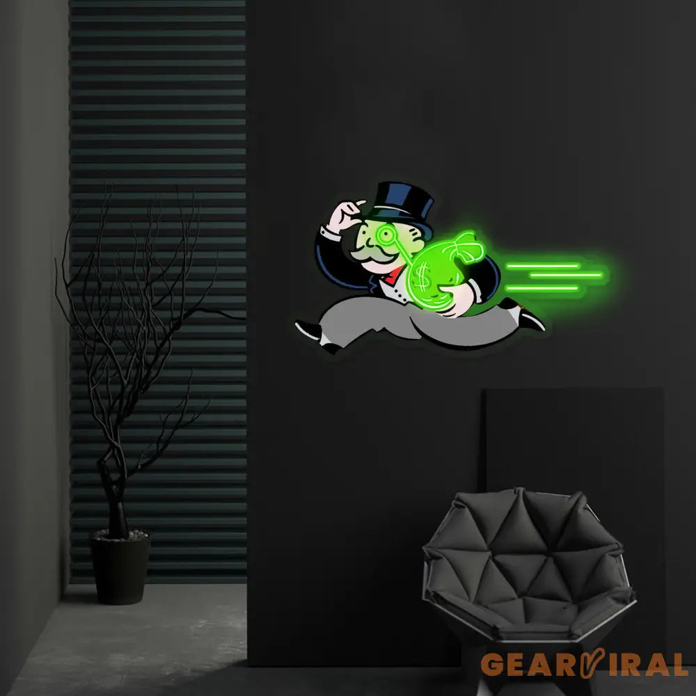 ’Robber Baron’ Neon x Acrylic Artwork