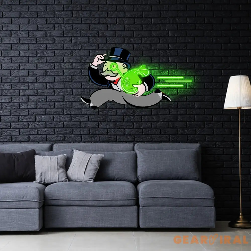 ’Robber Baron’ Neon x Acrylic Artwork