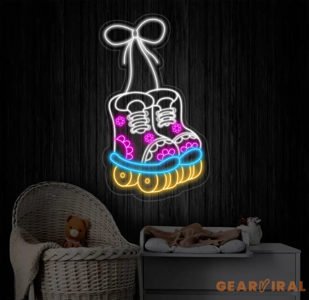 Roller Skate Led Neon Sign Roller Skate Shoes Led Light Skate Player Neon Light Roller Skate Led Signs Wall Decor