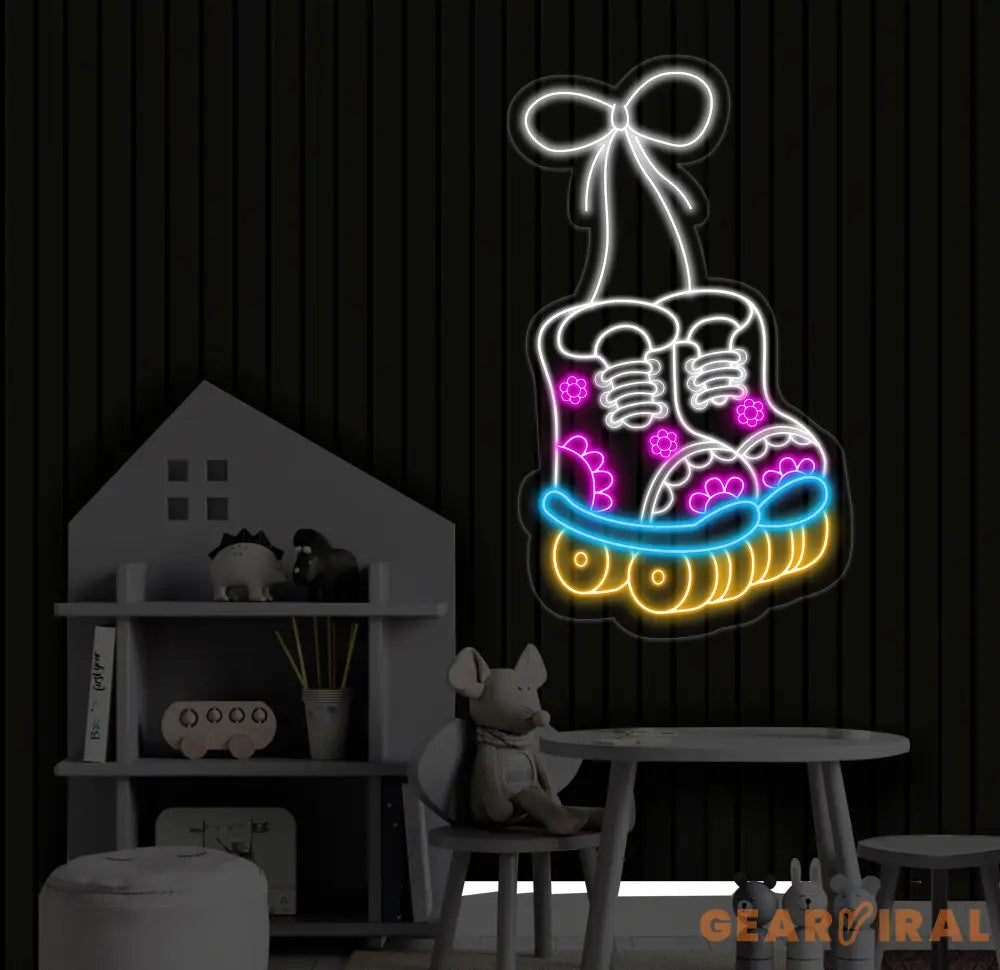 Roller Skate Led Neon Sign Roller Skate Shoes Led Light Skate Player Neon Light Roller Skate Led Signs Wall Decor