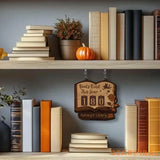 Romantic Books Read Tracker Sign, Personalized Wooden Library Reading Counter, Love Theme Bookworm Gift, Custom Literary Home Decor