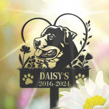 Rottweilers Dog Sign - Pet Memorial Gift - Custom Dog Memorial Stake - Metal Stake | GearViral