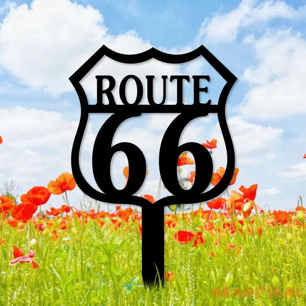 Route 66 Metal Wall Art Housewarming Gif Car Metal Sign Car Wall Decor Car Personalize Metal Sign Housewarming Living
