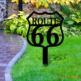 Route 66 Metal Wall Art Housewarming Gif Car Metal Sign Car Wall Decor Car Personalize Metal Sign Housewarming Living