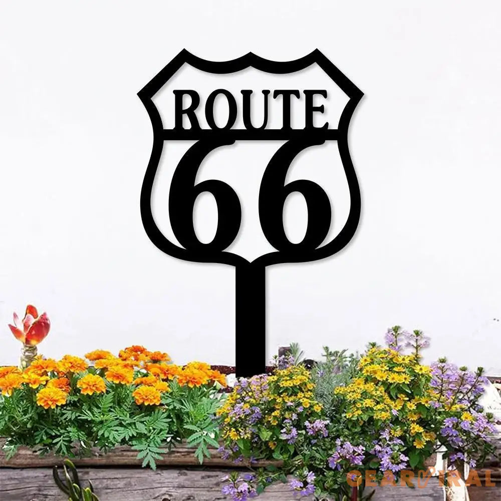 Route 66 Metal Wall Art Housewarming Gif Car Metal Sign Car Wall Decor Car Personalize Metal Sign Housewarming Living