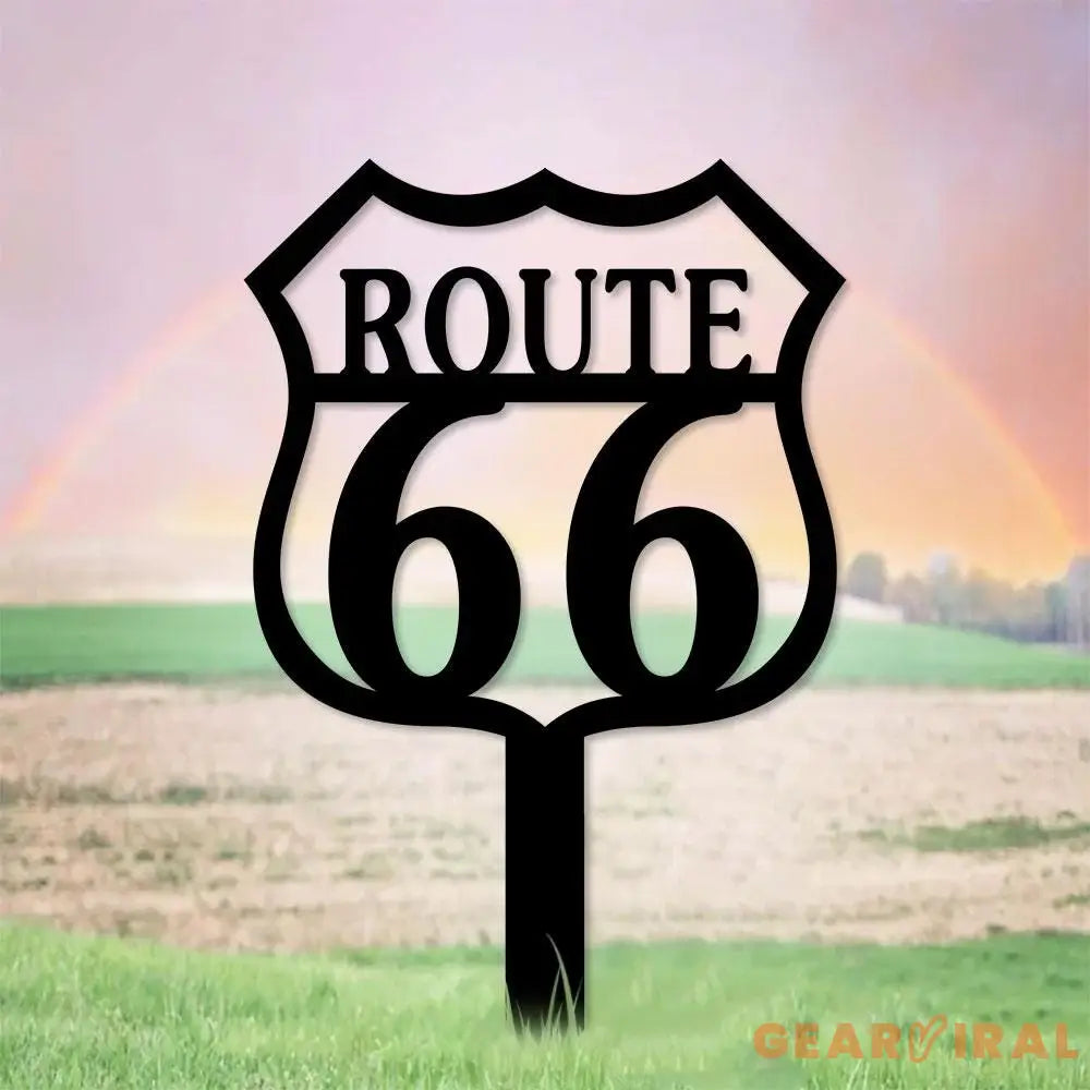 Route 66 Metal Wall Art Housewarming Gif Car Metal Sign Car Wall Decor Car Personalize Metal Sign Housewarming Living