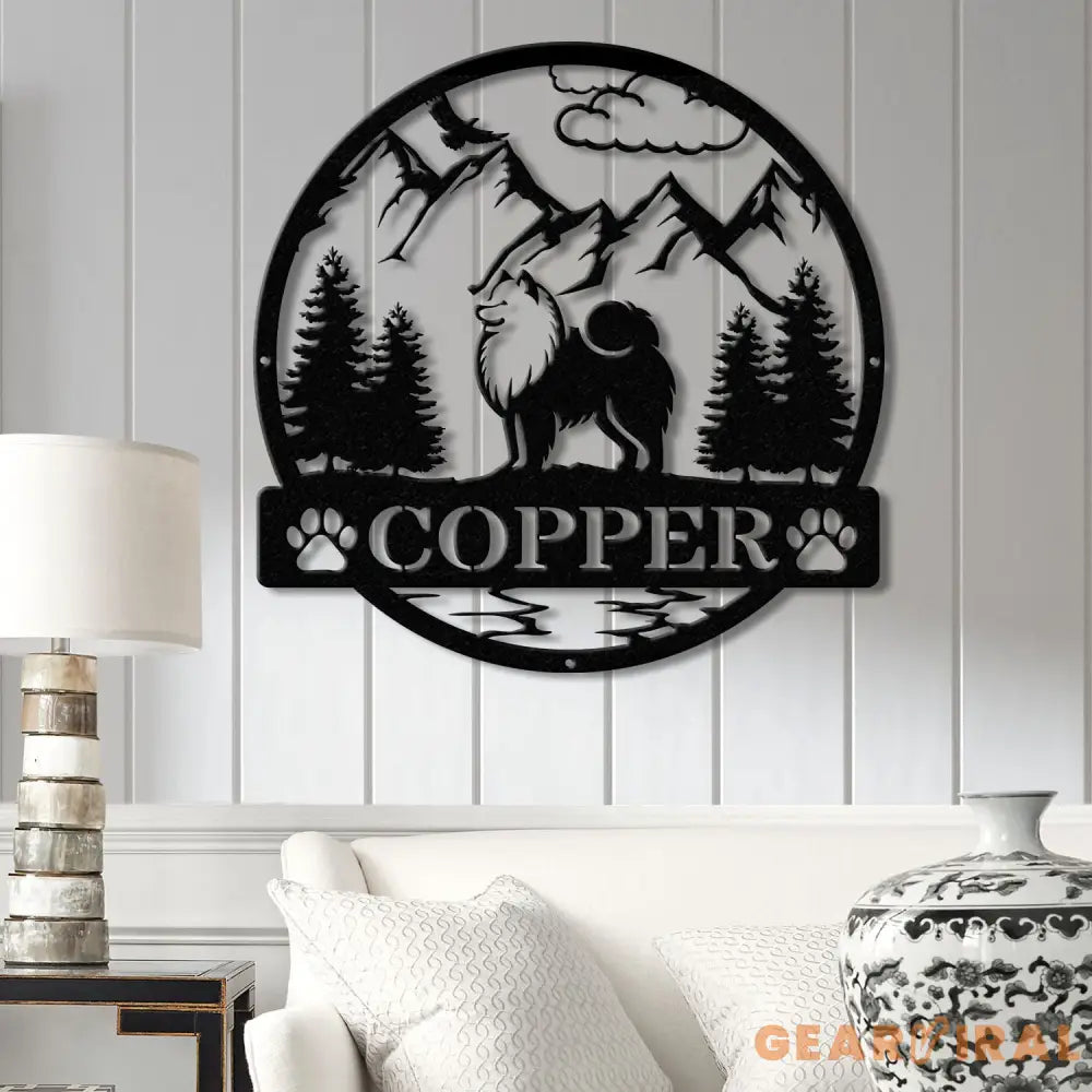 Samoyed Metal Sign Custom Dog Name Sign Dog Memorial Gift Samoyed Wall Decor Dog Lovers Wall Art Pet Lover Gift Dog Mom