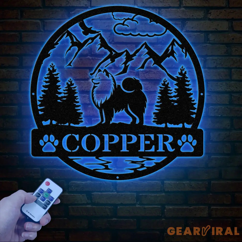 Samoyed Metal Sign Custom Dog Name Sign Dog Memorial Gift Samoyed Wall Decor Dog Lovers Wall Art Pet Lover Gift Dog Mom