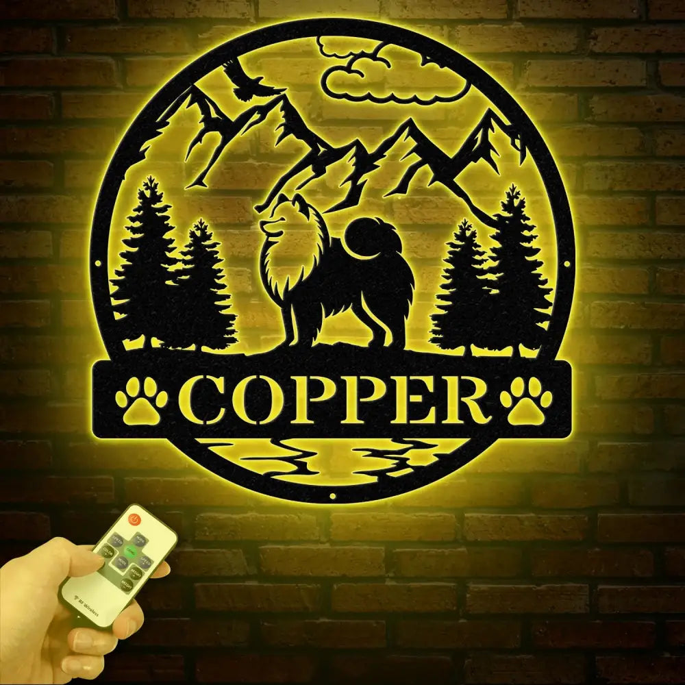 Samoyed Metal Sign Custom Dog Name Sign Dog Memorial Gift Samoyed Wall Decor Dog Lovers Wall Art Pet Lover Gift Dog Mom