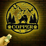 Samoyed Metal Sign Custom Dog Name Sign Dog Memorial Gift Samoyed Wall Decor Dog Lovers Wall Art Pet Lover Gift Dog Mom