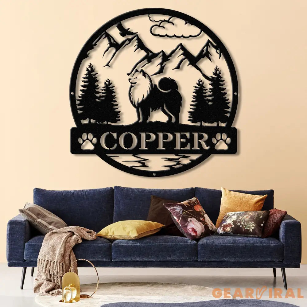 Samoyed Metal Sign Custom Dog Name Sign Dog Memorial Gift Samoyed Wall Decor Dog Lovers Wall Art Pet Lover Gift Dog Mom