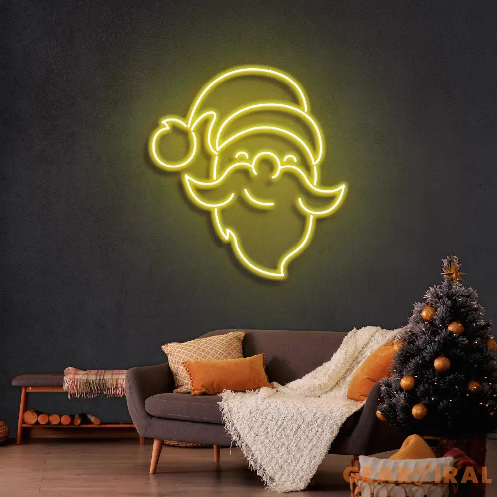 Santa Claus Christmas Neon Sign