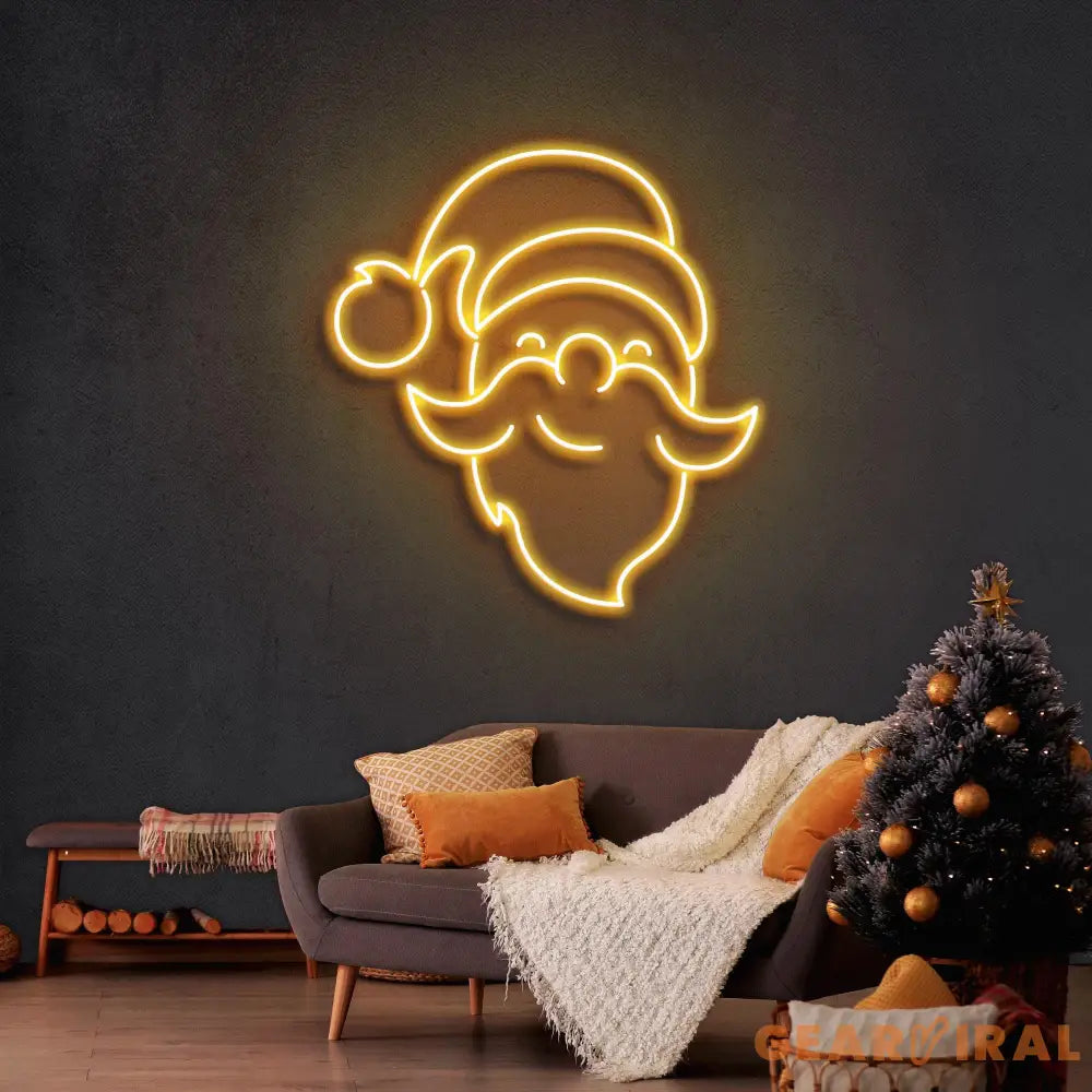 Santa Claus Christmas Neon Sign
