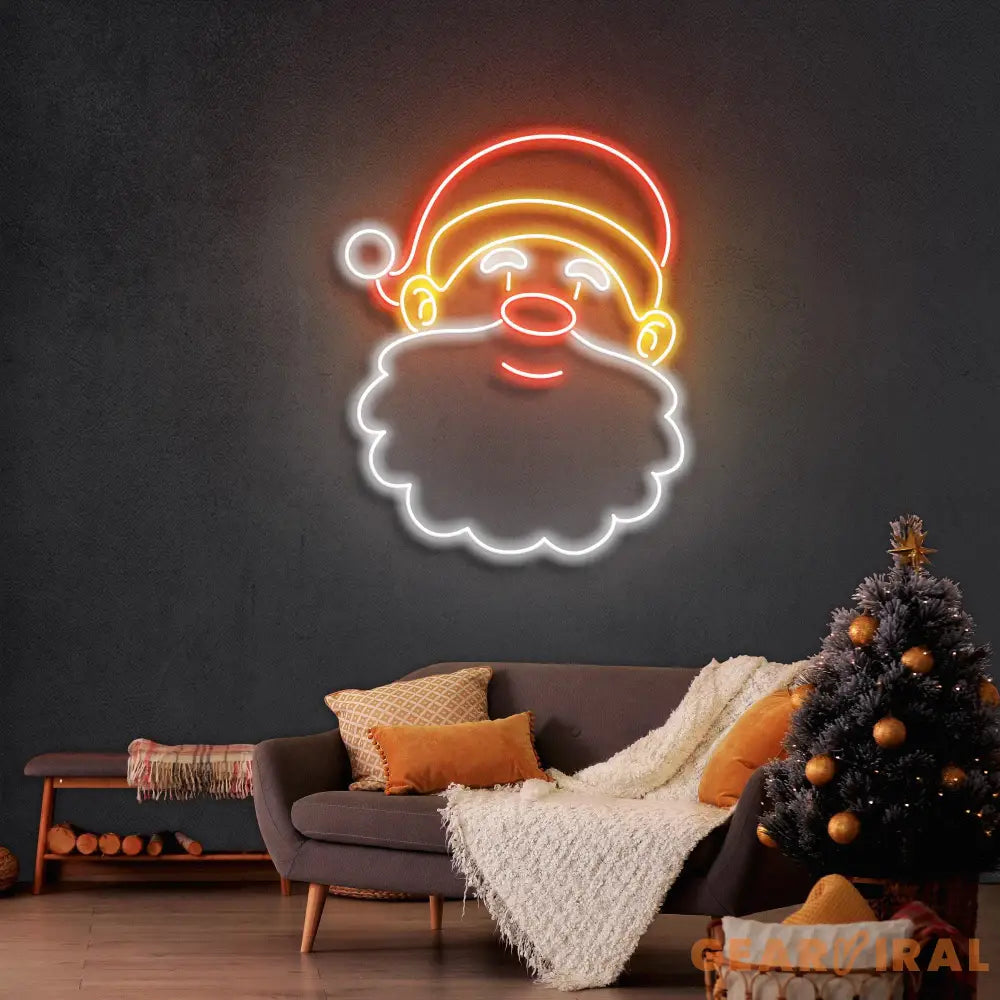 Santa Claus Christmas Neon Sign