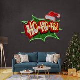 Santa Laughing Christmas LED Neon Acrylic Artwork