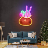 Santa Sack Christmas Neon Sign
