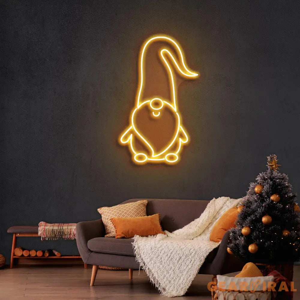Scandinavian Gnomes Christmas Neon Sign