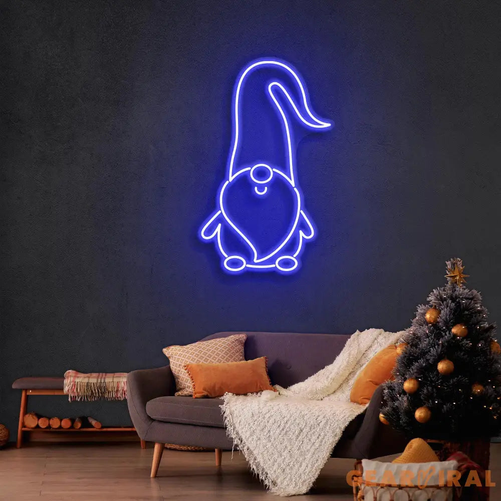 Scandinavian Gnomes Christmas Neon Sign