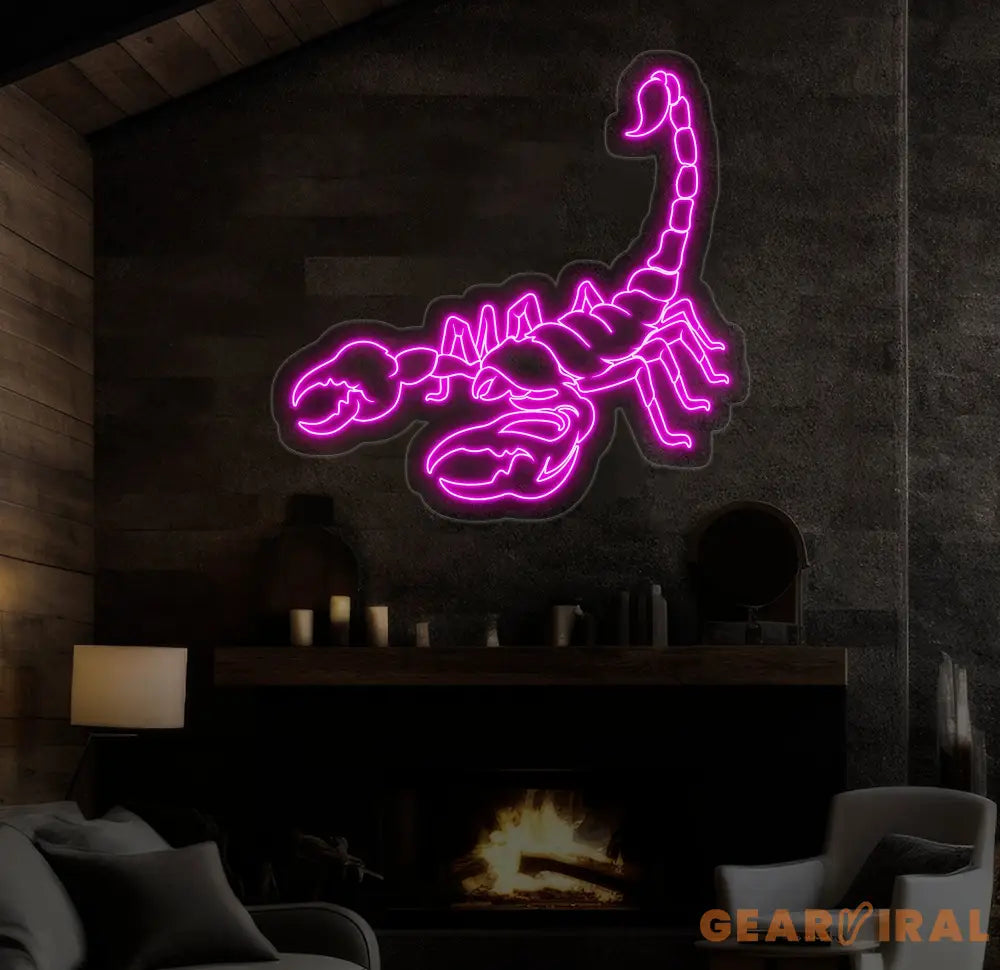 Scorpion Led Light Custom Neon Sign Gifts For Him Bedroom Wall Art Man Cave Decor Scorpion Led Sign Bar Club Room