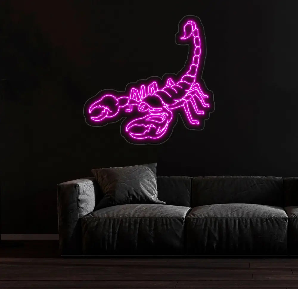 Scorpion Led Light Custom Neon Sign Gifts For Him Bedroom Wall Art Man Cave Decor Scorpion Led Sign Bar Club Room