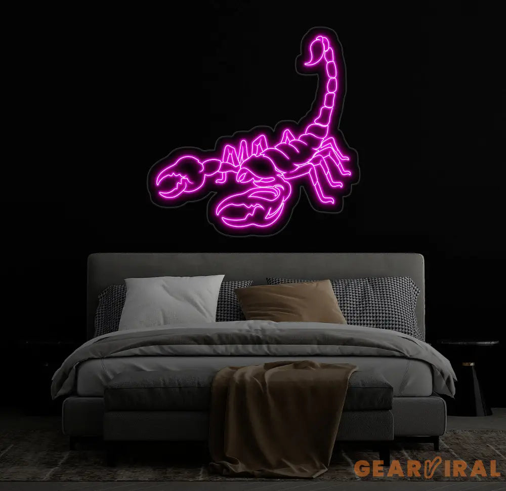 Scorpion Led Light Custom Neon Sign Gifts For Him Bedroom Wall Art Man Cave Decor Scorpion Led Sign Bar Club Room