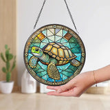 Sea Turtle Stained Glass SunCatcher Sea Turtle Window Hanging Turtle Window Hangings Turtle Lovers Gift Sea Turtle