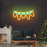Seed Cones String Christmas Neon Sign