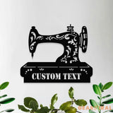 Sewing Monogram Metal Sign Personalized Family Name Led Metal Sign Outdoor Door Decor Sewing Wall Art Perfect Gift for